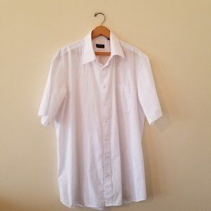 Modena Basics Men's Short Sleeve Button Down Shirt
